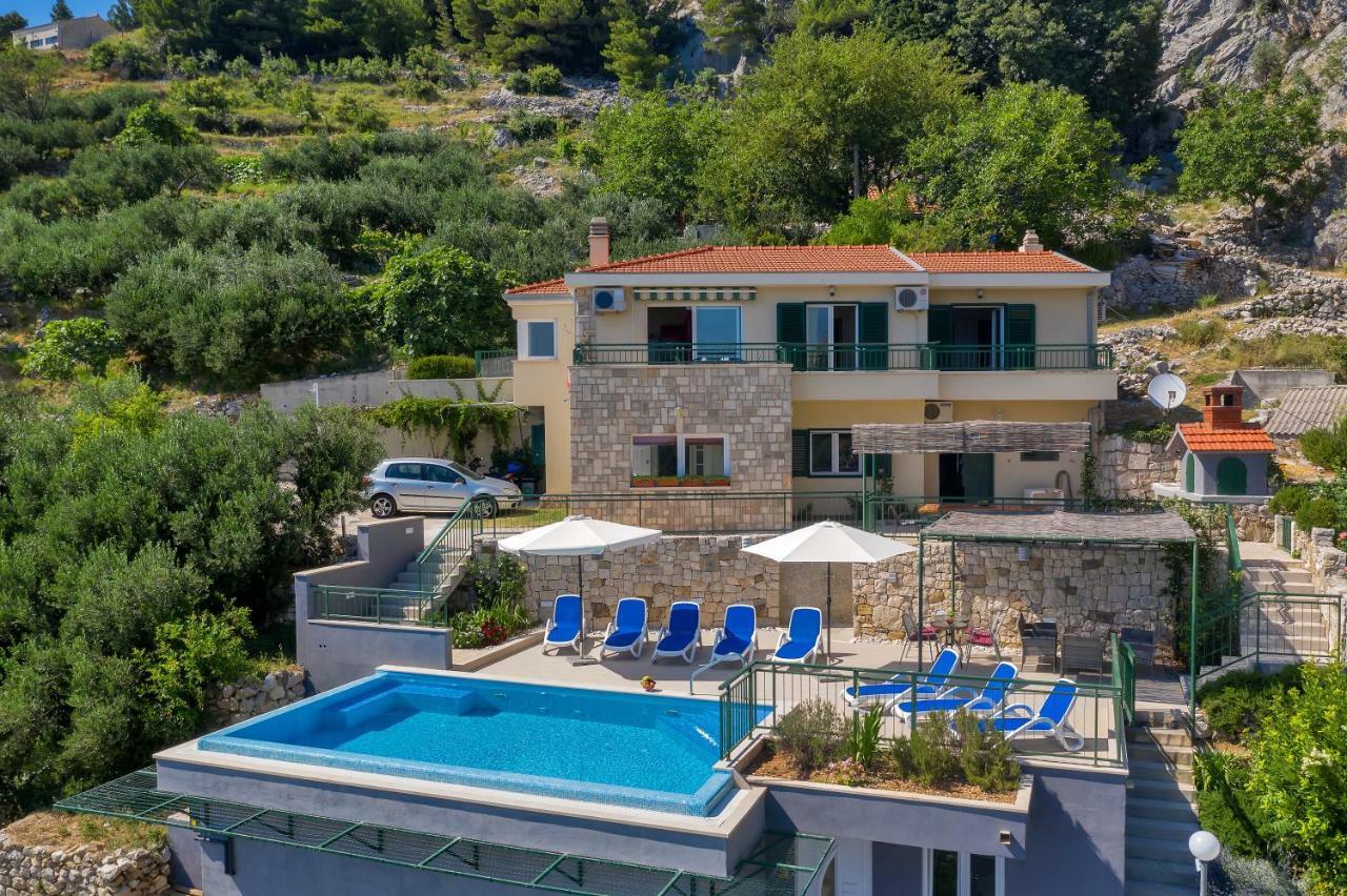 Villa Makar,Heated Pool,Gym,Grill,Seaview Makarska Eksteriør billede